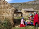 Ile flottante, lac Titicaca, Bolivie